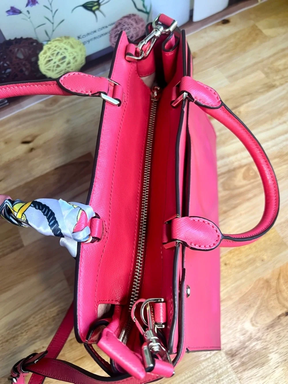Kate Spade Medium Staci Satchel in Watermelon Gelato Crossbody - Picture 9 of 11